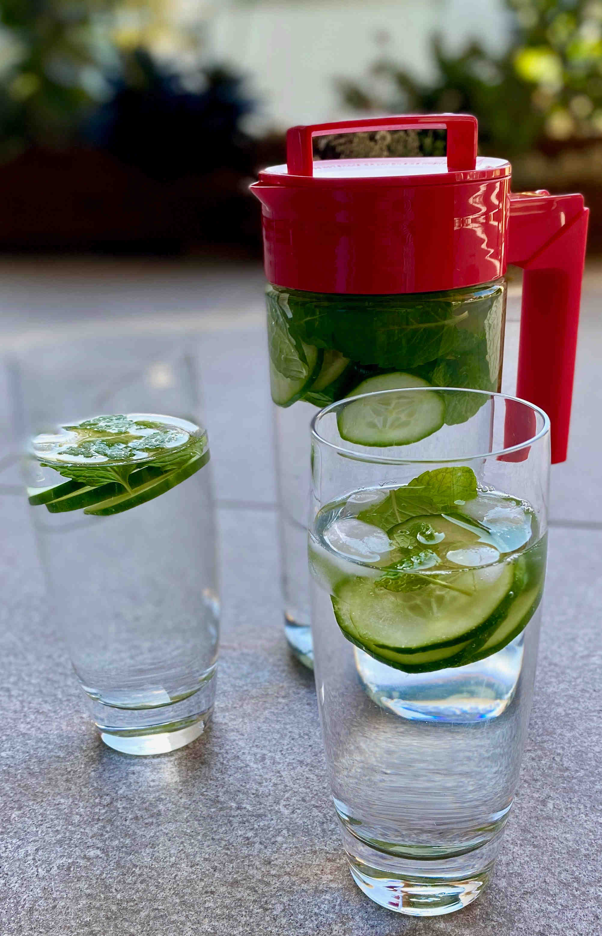 Cucumber and Mint Infused Water