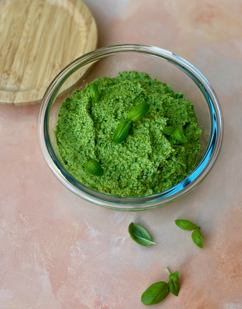 Fridge Raid Green Pesto - A vibrant pesto using leftover herbs, rocket, and toasted cashews. Perfect stirred through pasta, spooned into soups, or spread on toast. Packed with flavour and gut-loving plant diversity.