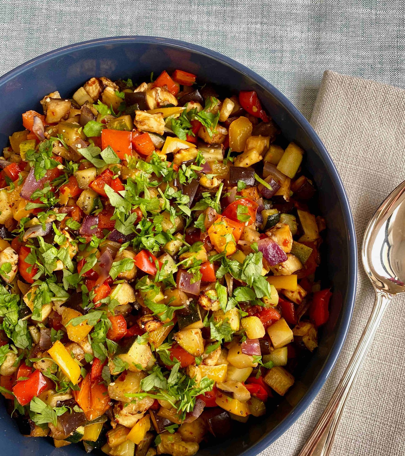 Mediterranean Roasted Vegetable Tray - A delicious recipe for gestational diabetes