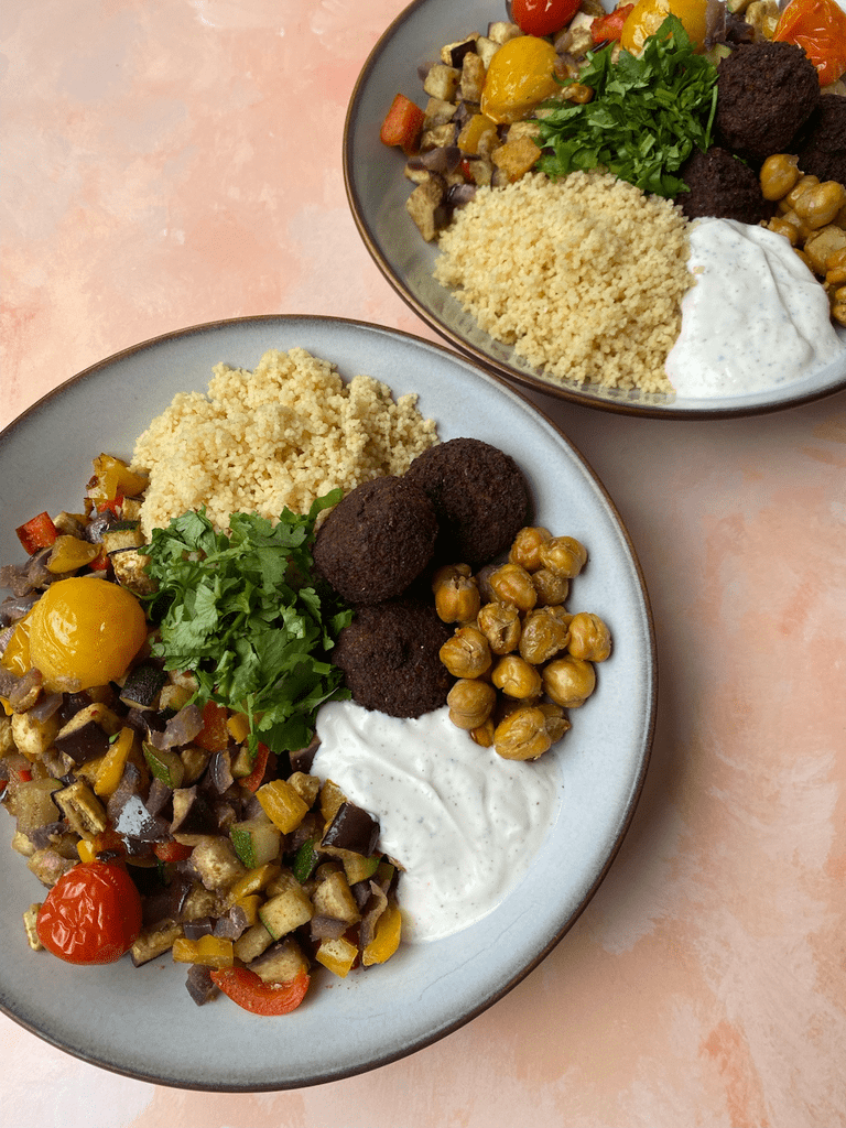 Roasted Vegetable & Falafel Salad