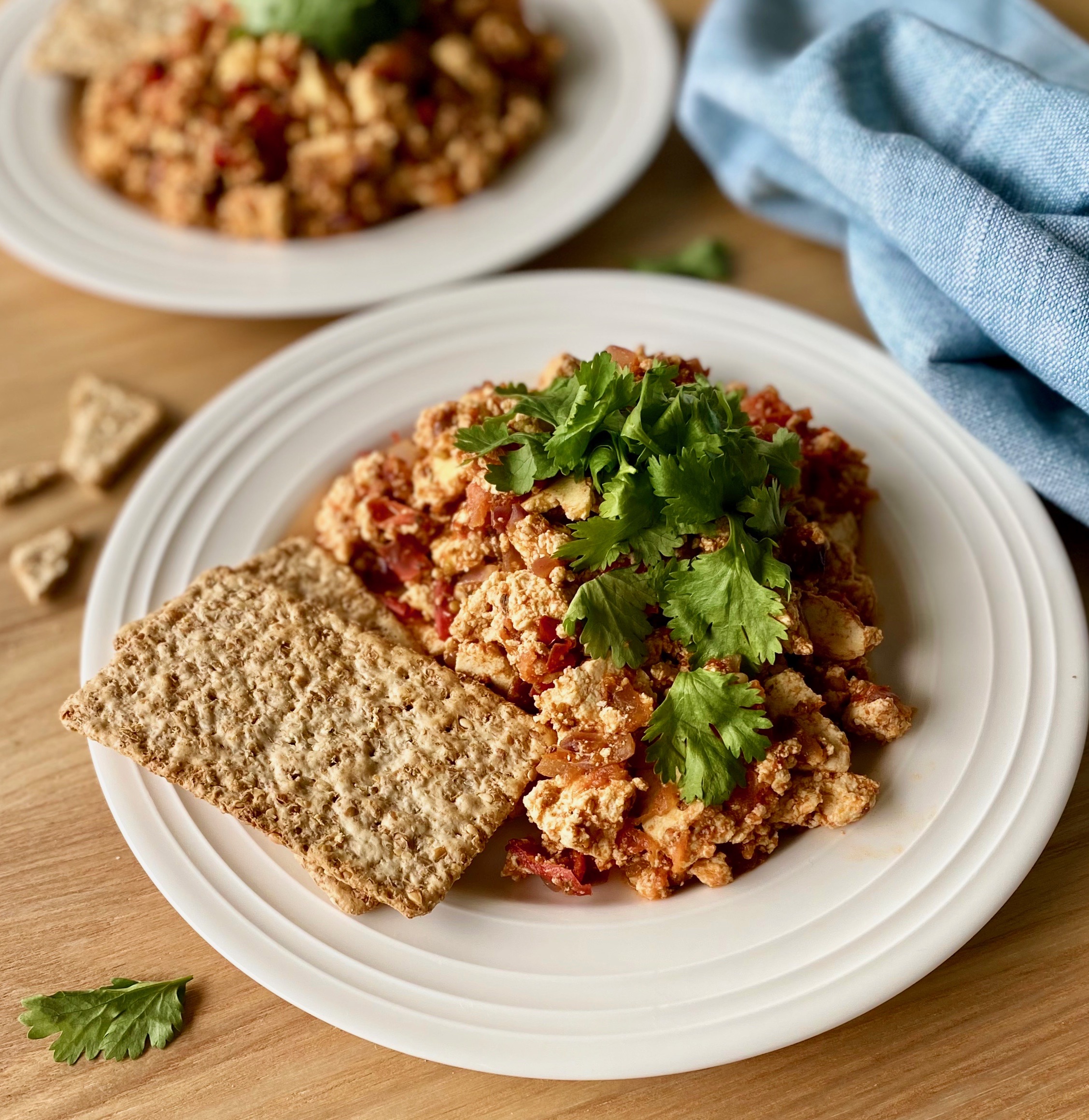 Tomato Tofu Scramble